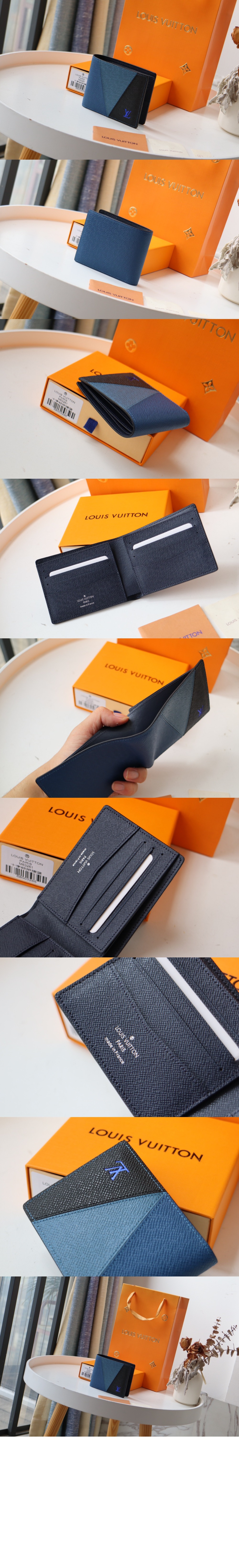 루이비통 사피아노 블럭 반지갑 M30730