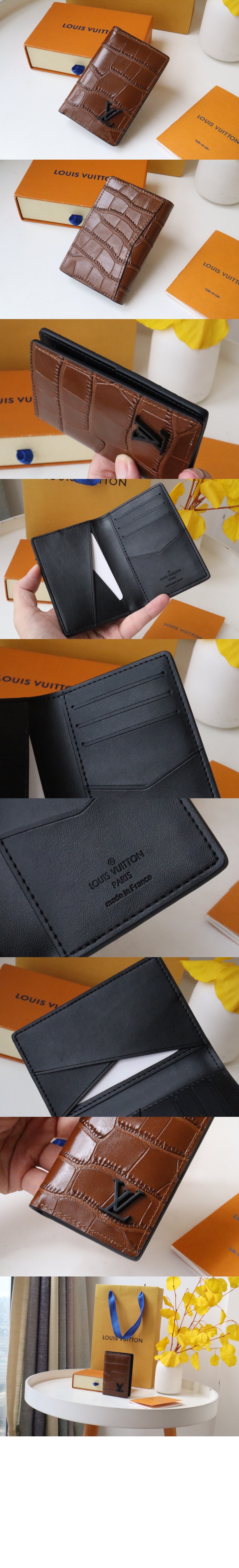 루이비통 악어 포켓 머니클립 N81822