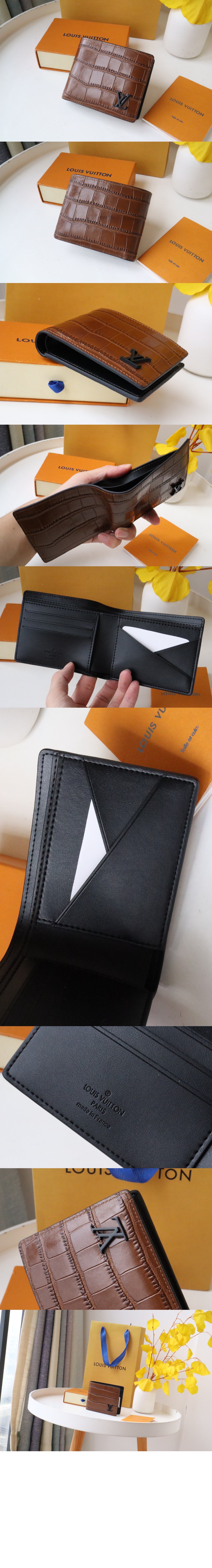 루이비통 악어 포켓 반지갑 N81821