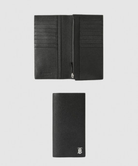 버버리 레더 TB 장지갑 80626921