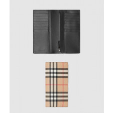 버버리 빈티지 체크 E-캔버스 장지갑 80166131