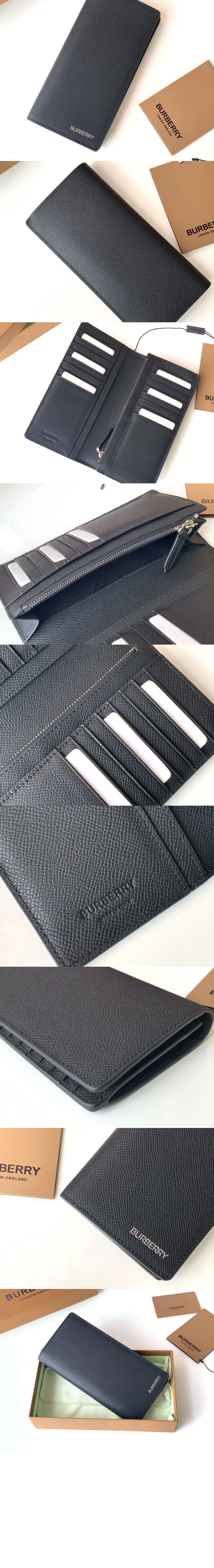 버버리 실버 로고 그레이니 폴딩 장지갑 80146421