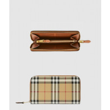버버리 체크 지퍼 지갑 80705981