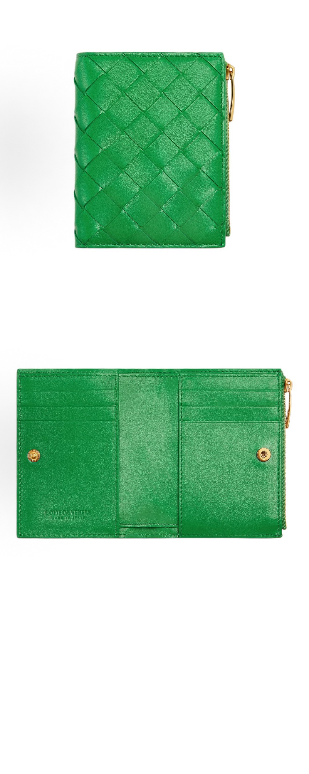 보테가베네타 스몰 인트레치아토 폴더형 지갑 742330