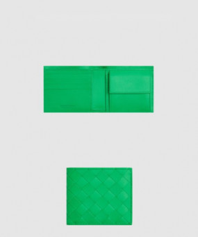 보테가베네타 동전 지갑을 갖춘 인트레치아토 폴더형 지갑 605722