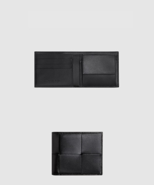 보테가베네타 동전 지갑을 갖춘 카세트 폴더형 지갑 649605