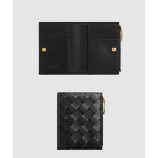 보테가베네타 스몰 인트레치아토 폴더형 지퍼 지갑 742330