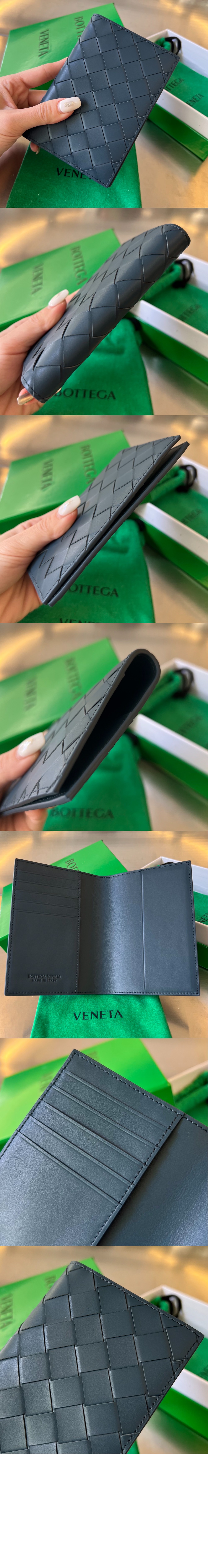 보테가베네타 인트레치아토 플랩 카드 케이스 607482