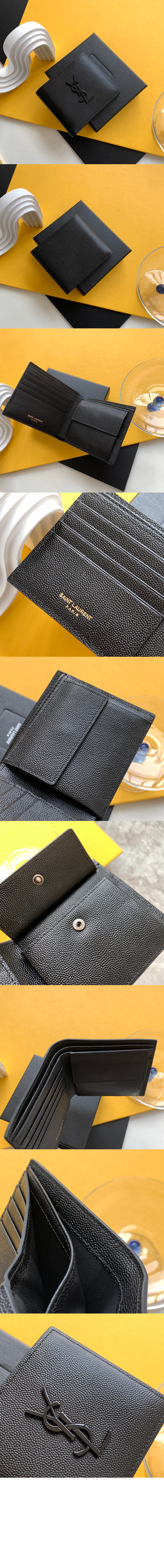 생로랑 모노그램 코인 반지갑 463249