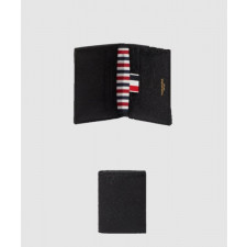 톰브라운 페블 그레인 레더 더블 카드 홀더 MAW021