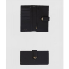 프라다 사피아노 및 가죽 장지갑 1MV025