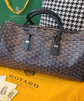 고야드 보스턴백 블랙