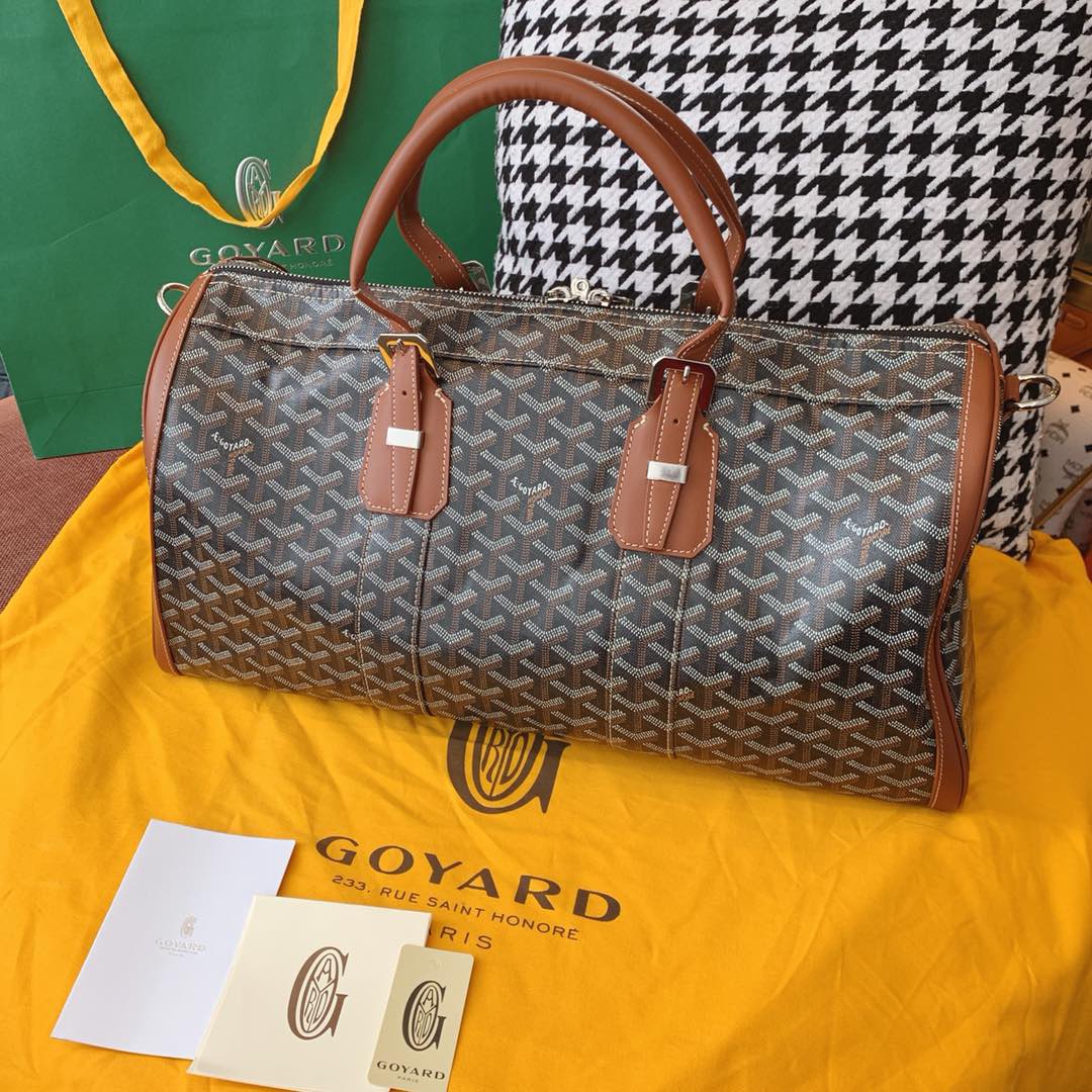 고야드 보스턴백 블랙 탄