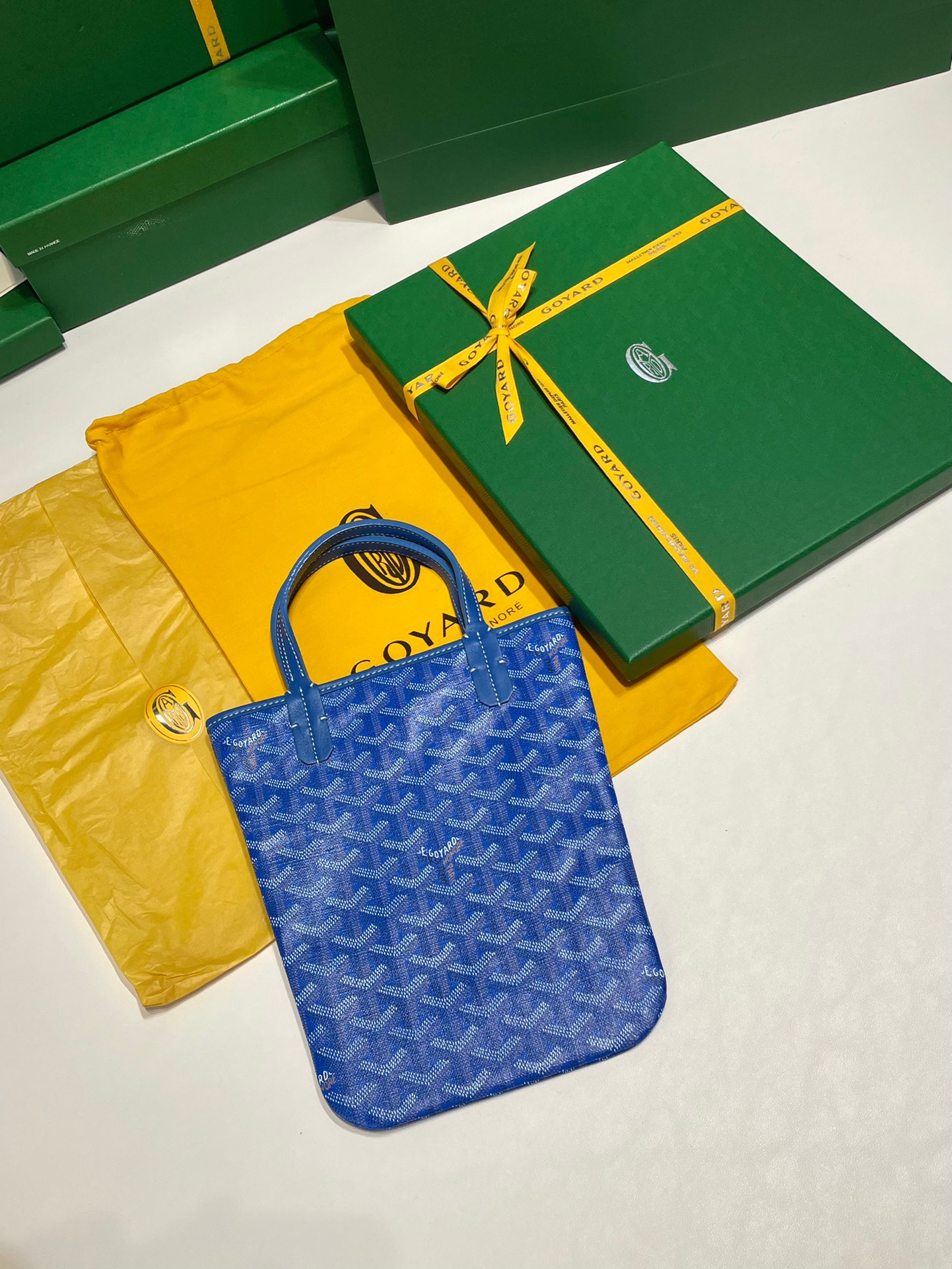 고야드 포아티에 토트백 스카이 블루