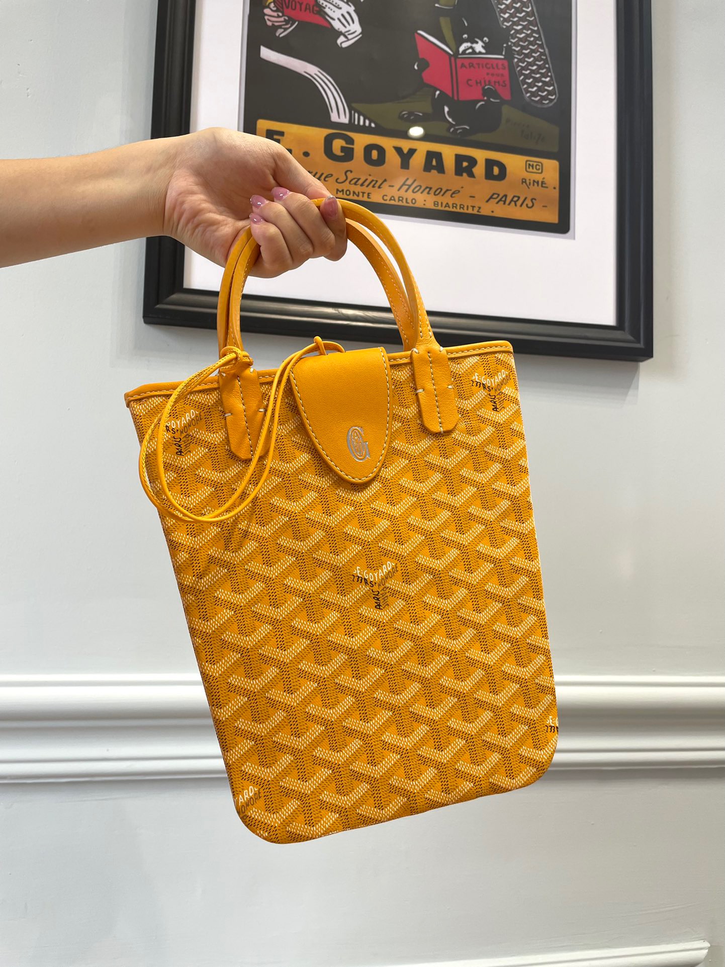고야드 포아티에 토트백 옐로우