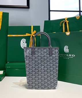 고야드 포아티에 토트백 그레이