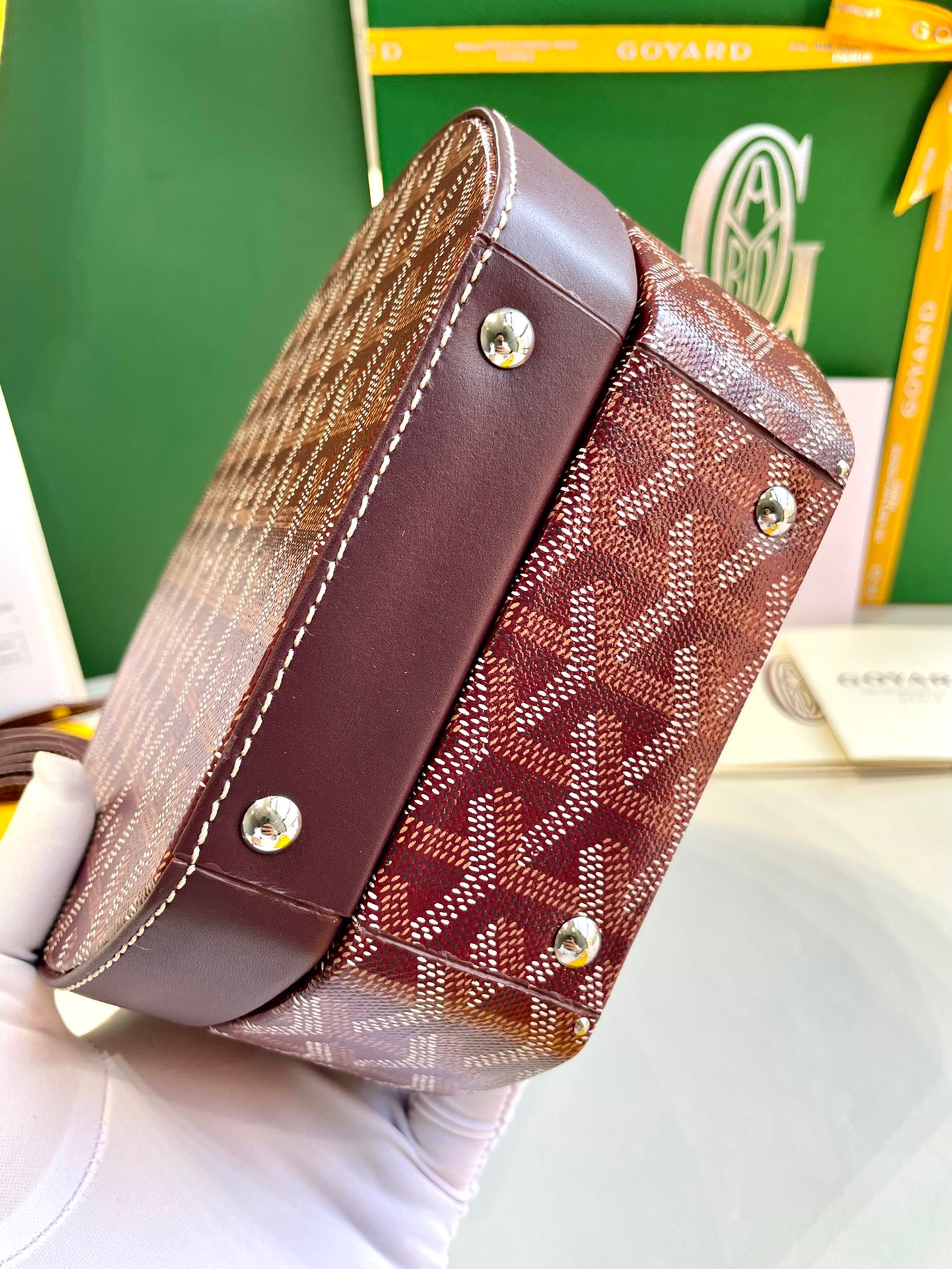 고야드 알토 후드백 버건디