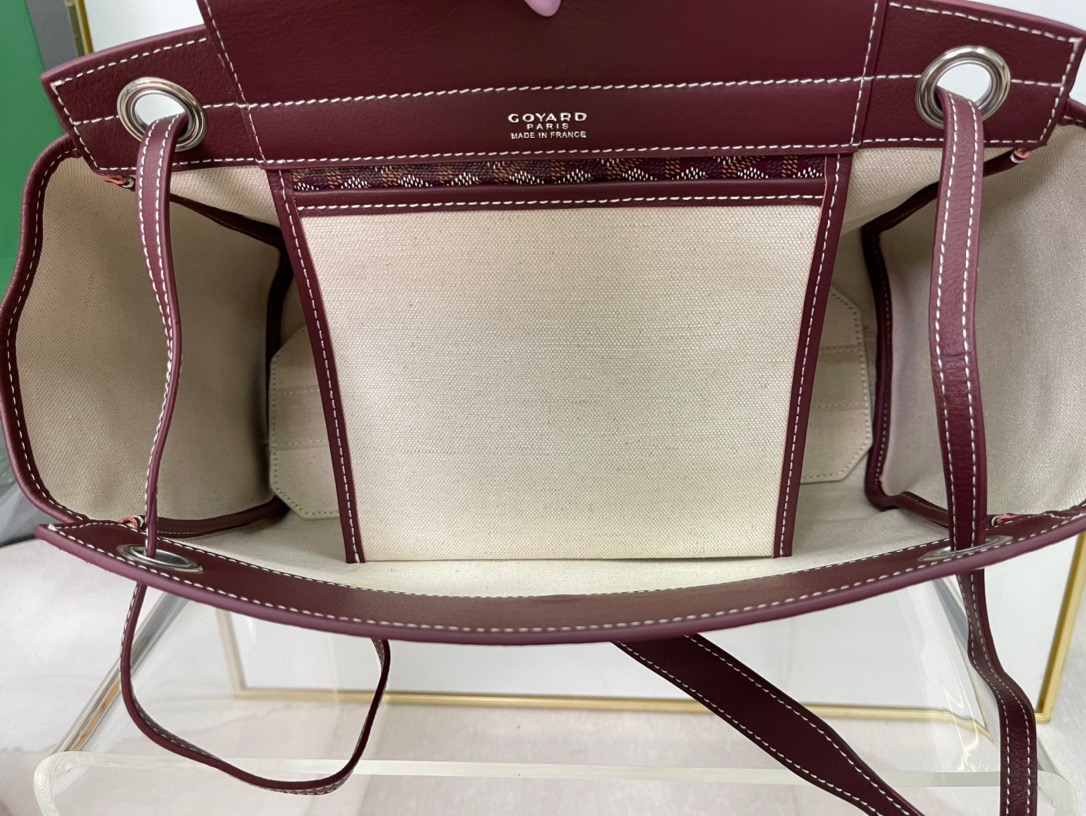 고야드 루에뜨 플랩 숄더백 버건디