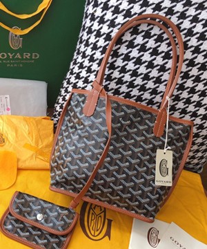 고야드 미니 앙주백 리버서블 블랙 탄