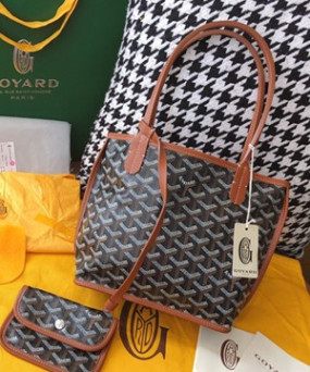 고야드 미니 앙주백 리버서블 블랙 탄