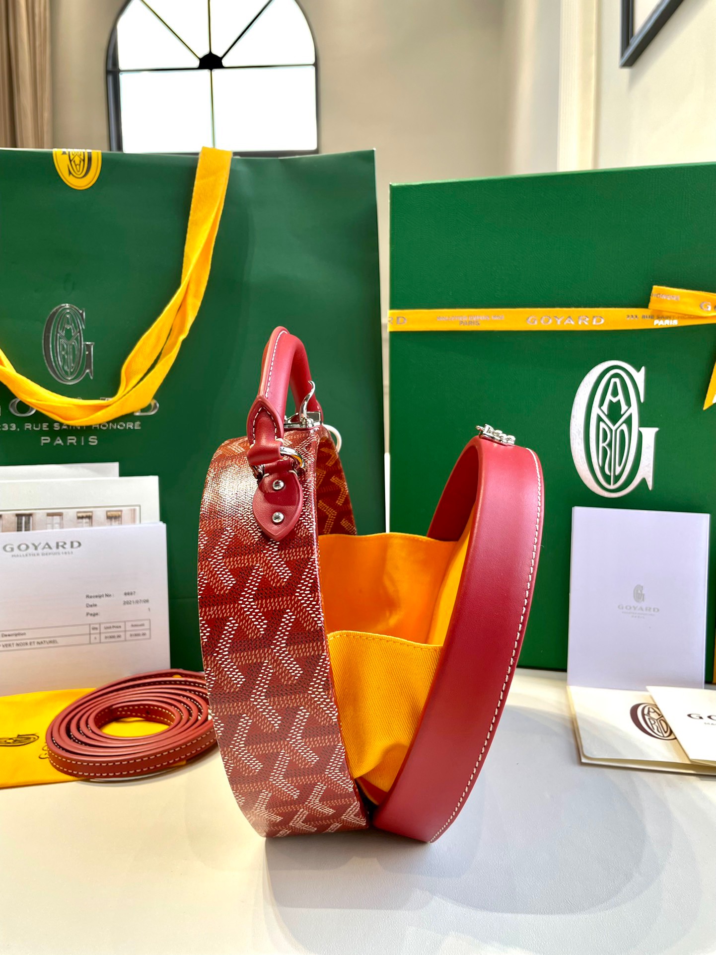 고야드 알토 후드백 레드