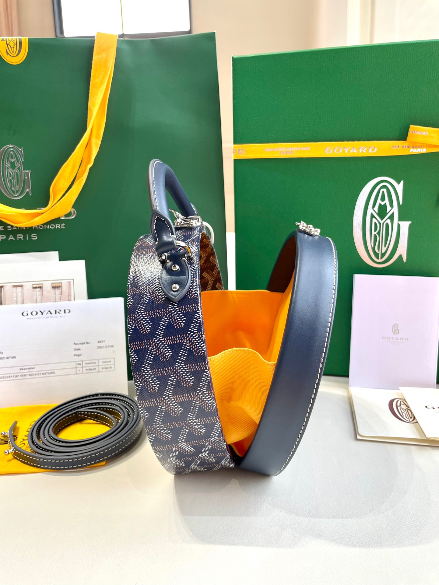 고야드 알토 후드백 마린 블루