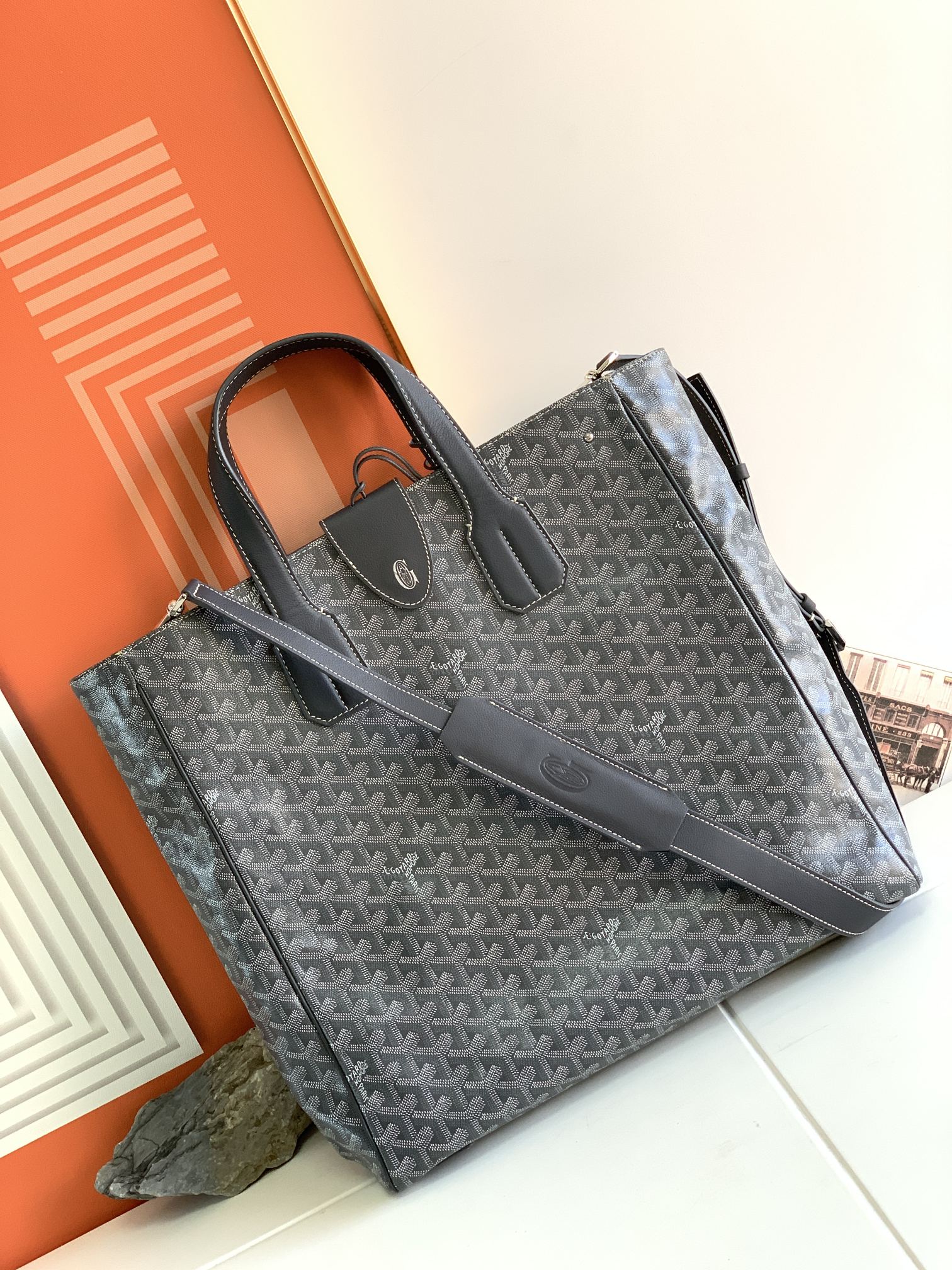 고야드 볼테르 토트백 그레이