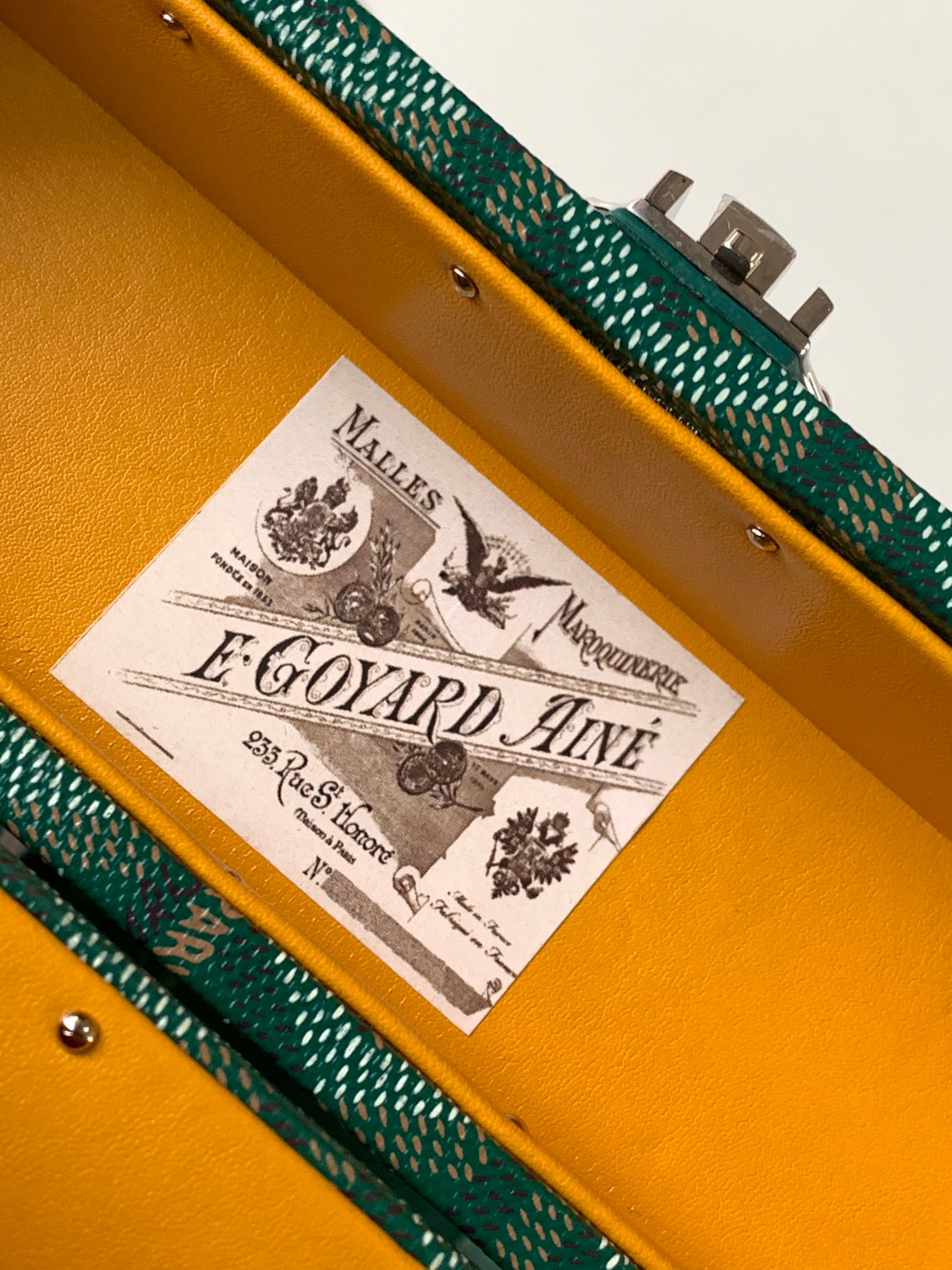 고야드 카세트 트렁크 백 그린