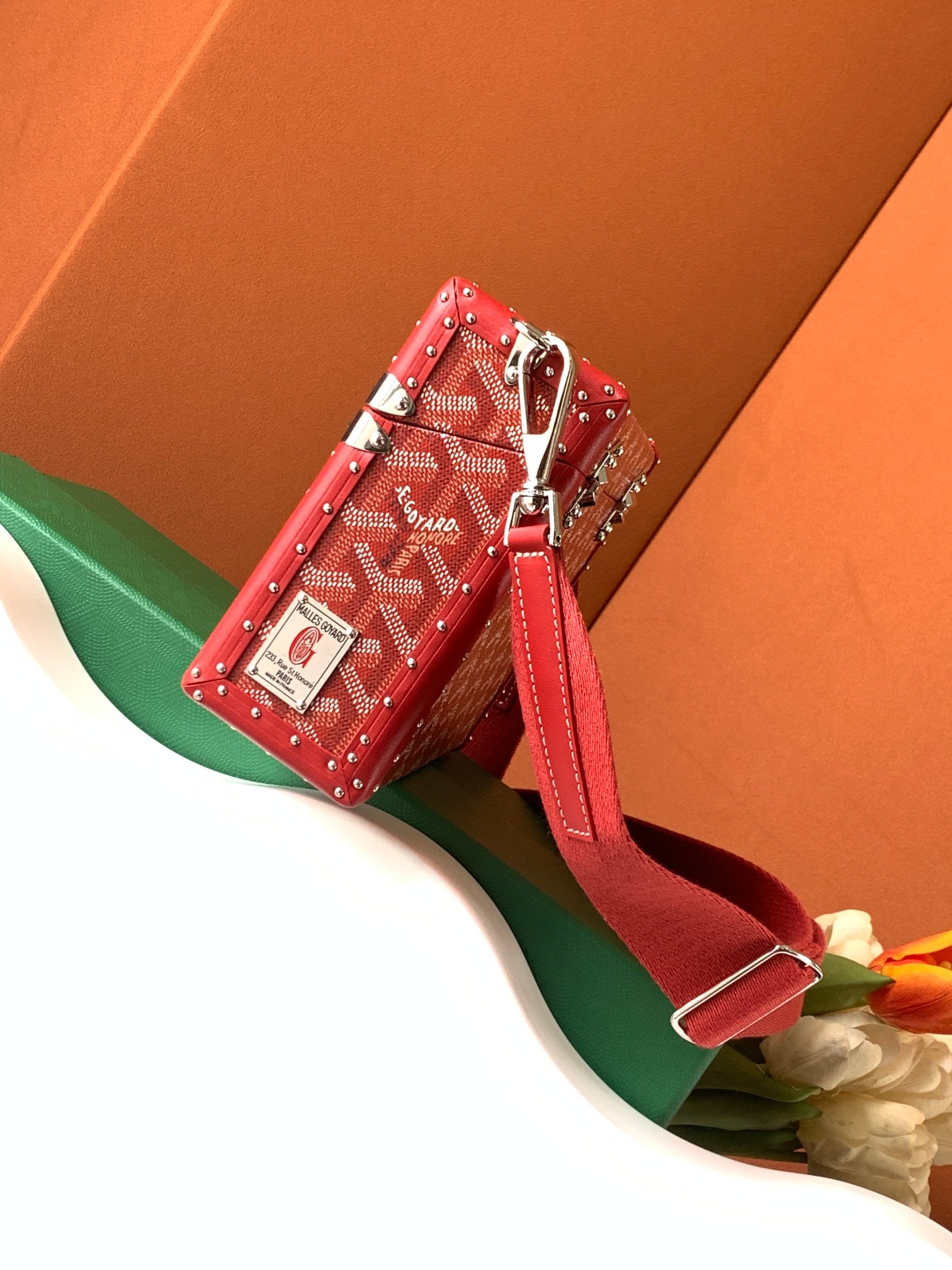 고야드 카세트 트렁크 백 레드