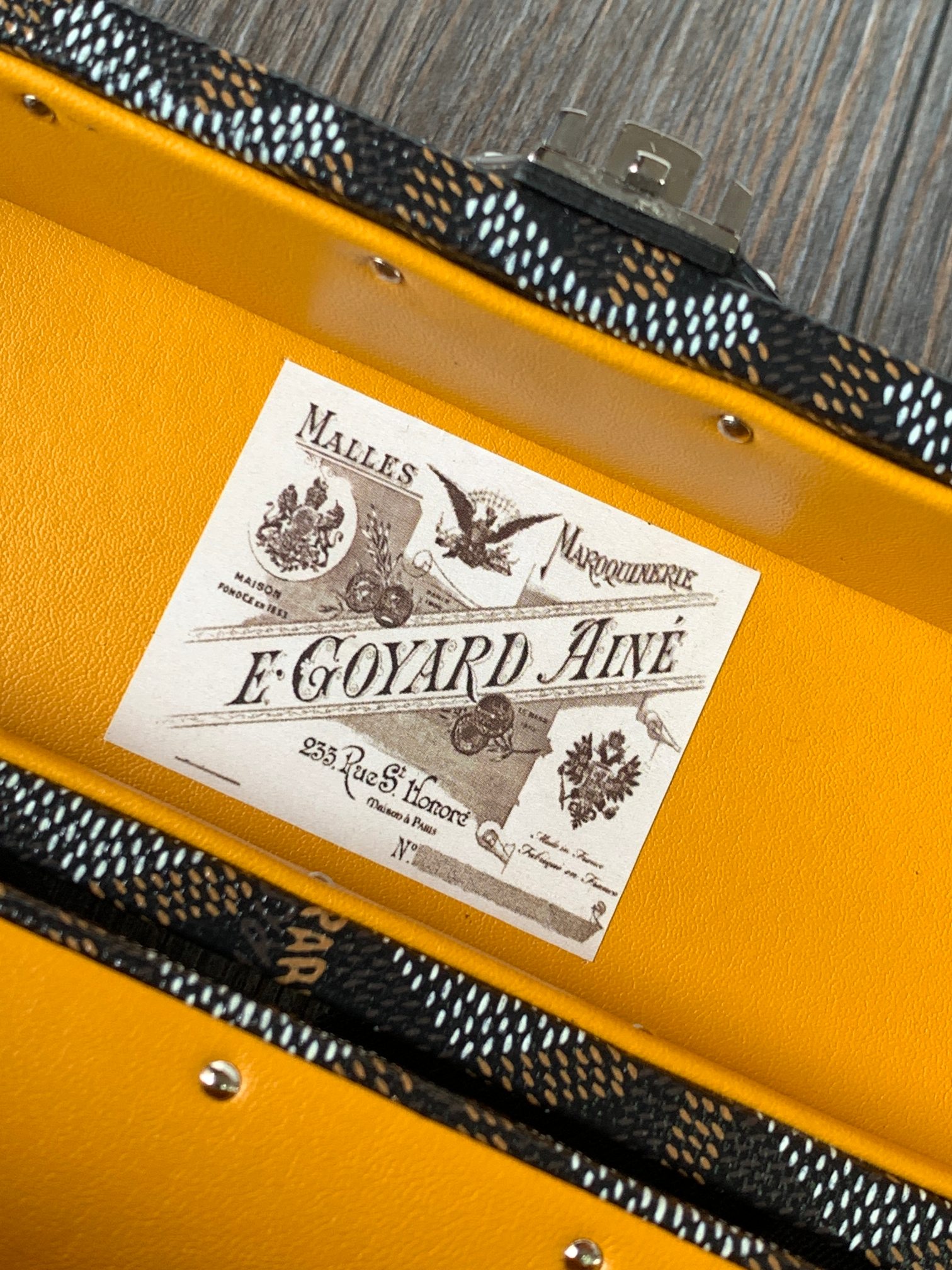 고야드 카세트 트렁크 백 블랙