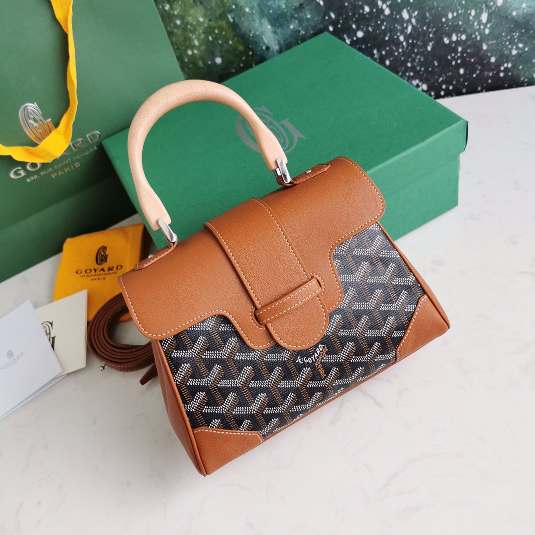 고야드 사이공 미니백 블랙 탄