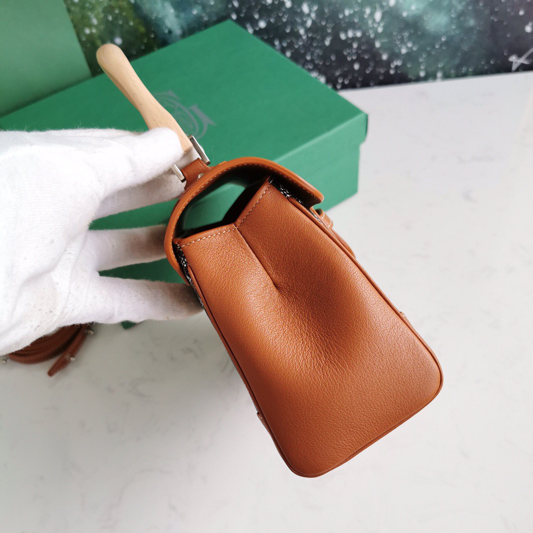 고야드 사이공 미니백 블랙 탄