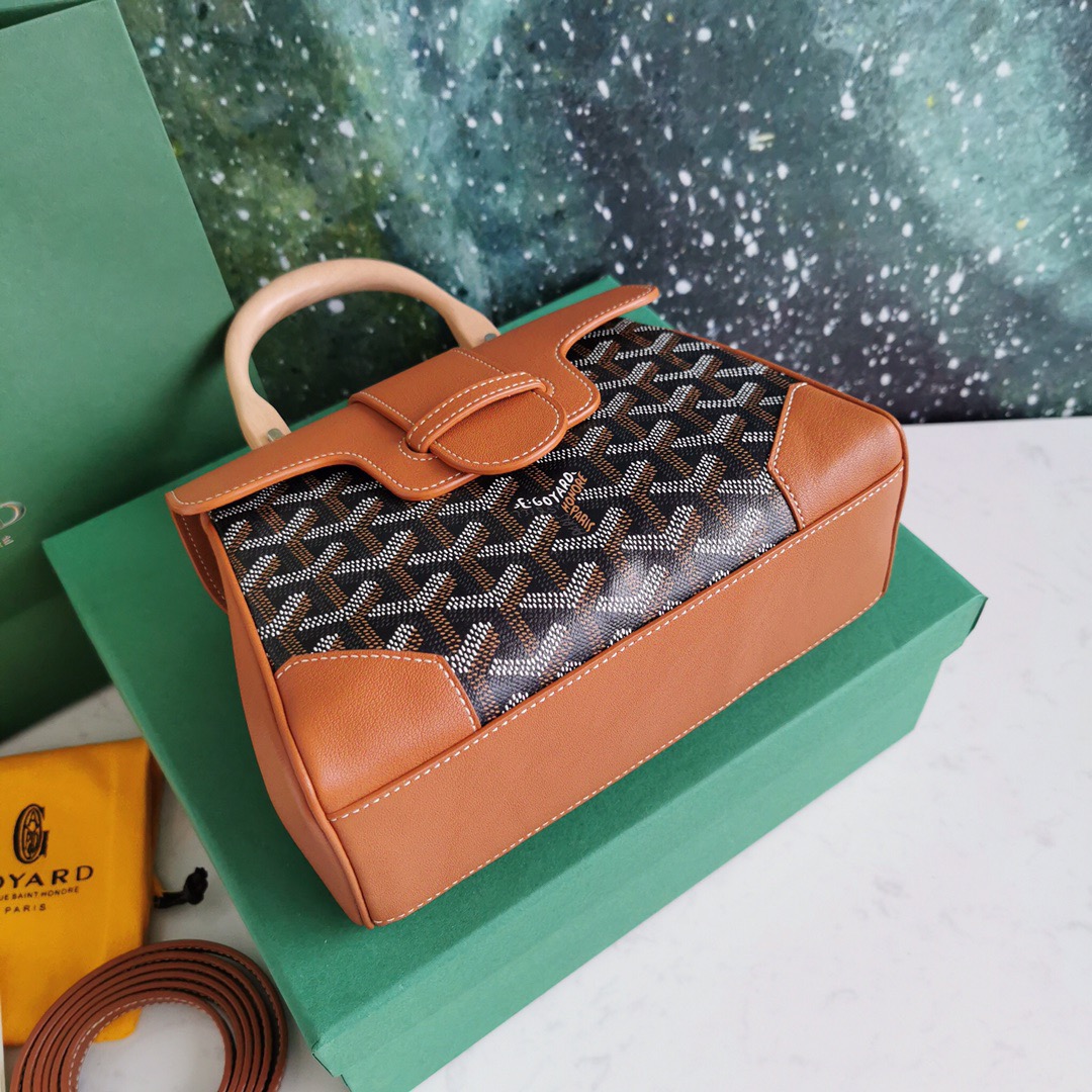 고야드 사이공 미니백 블랙 탄