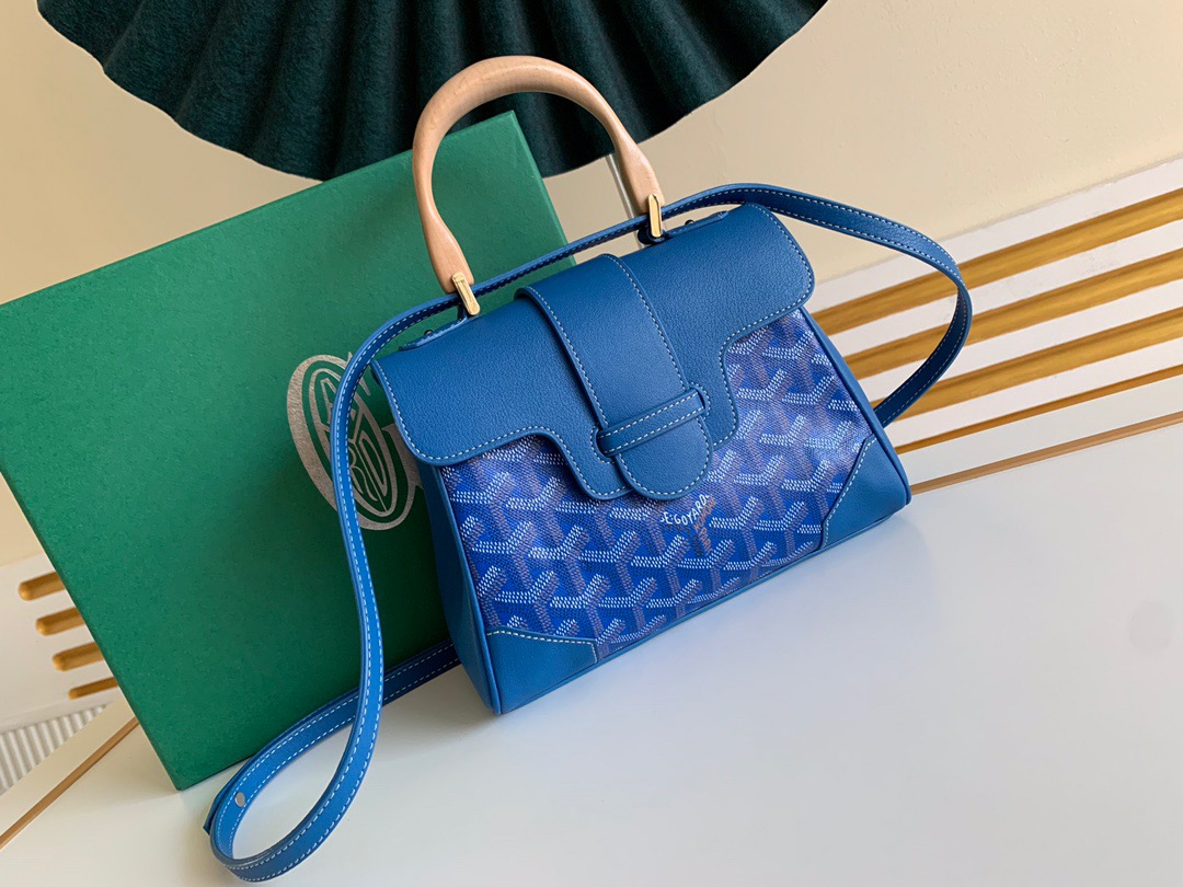 고야드 사이공 미니백 스카이 블루