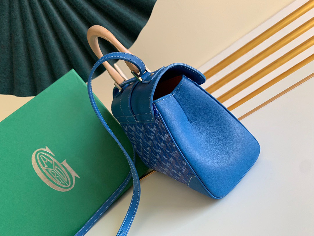 고야드 사이공 미니백 스카이 블루