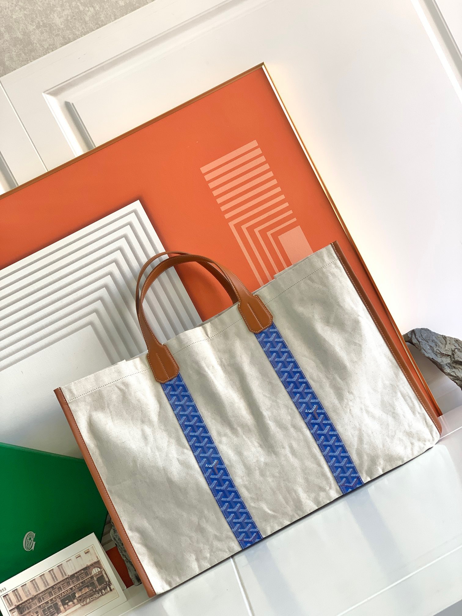 고야드 메디테라니안 리버시블백 스카이 블루