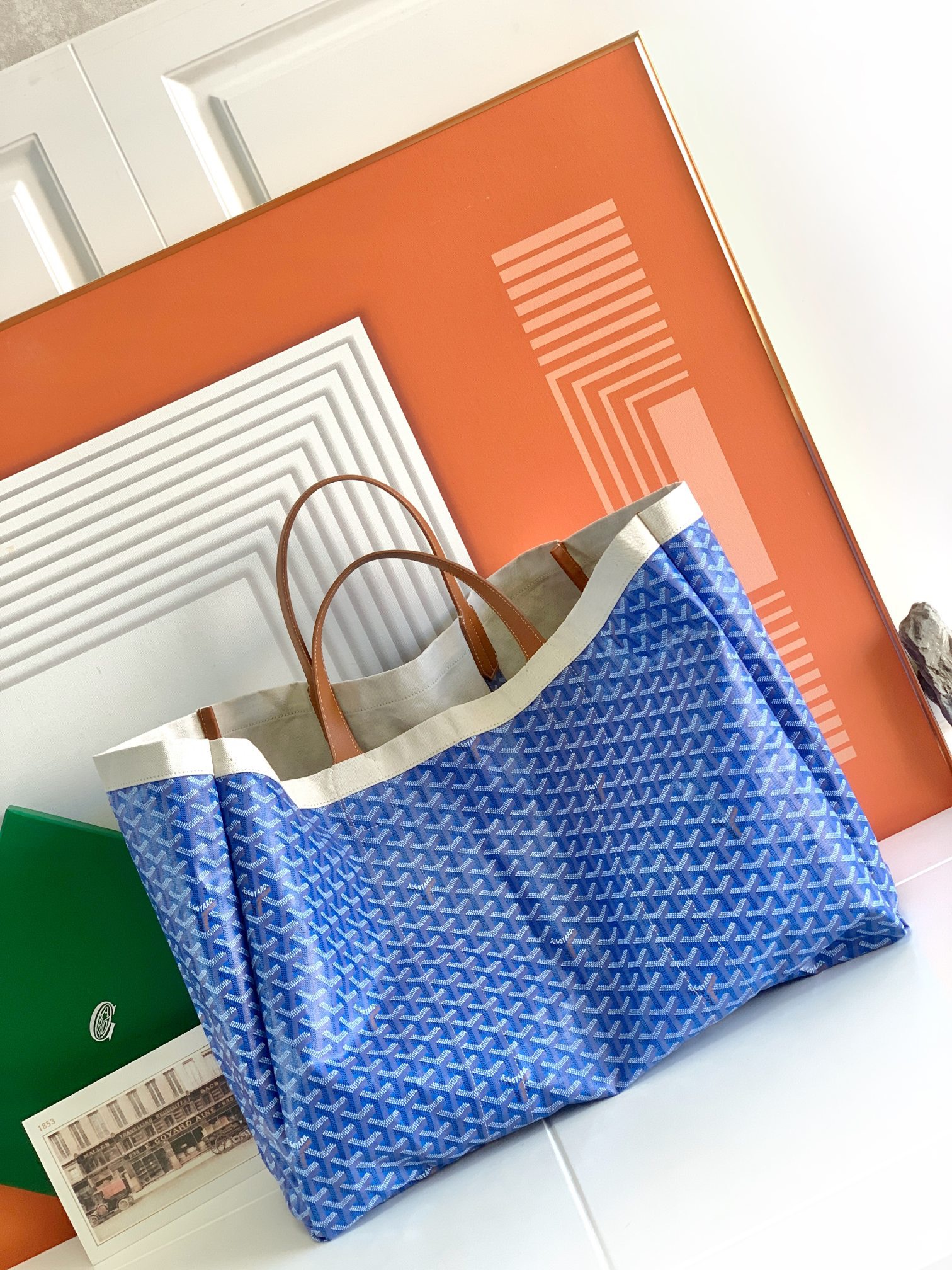 고야드 메디테라니안 리버시블백 스카이 블루