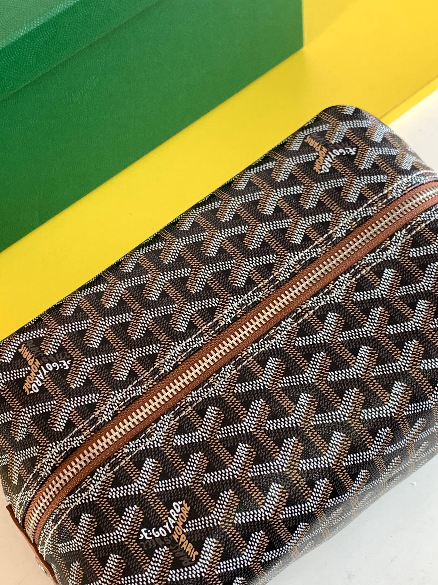 고야드 보잉 25 백 블랙 탄