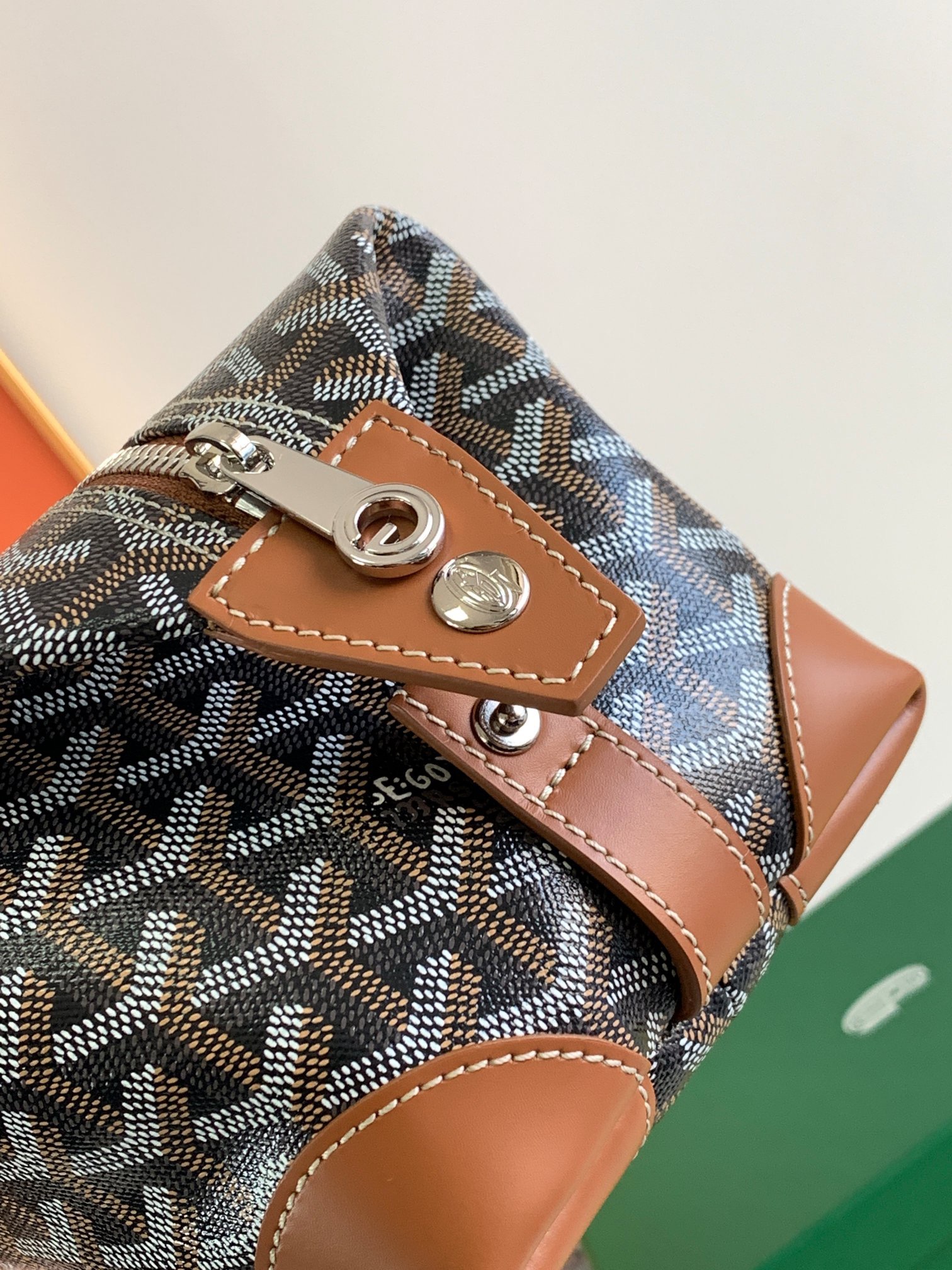 고야드 보잉 25 백 블랙 탄