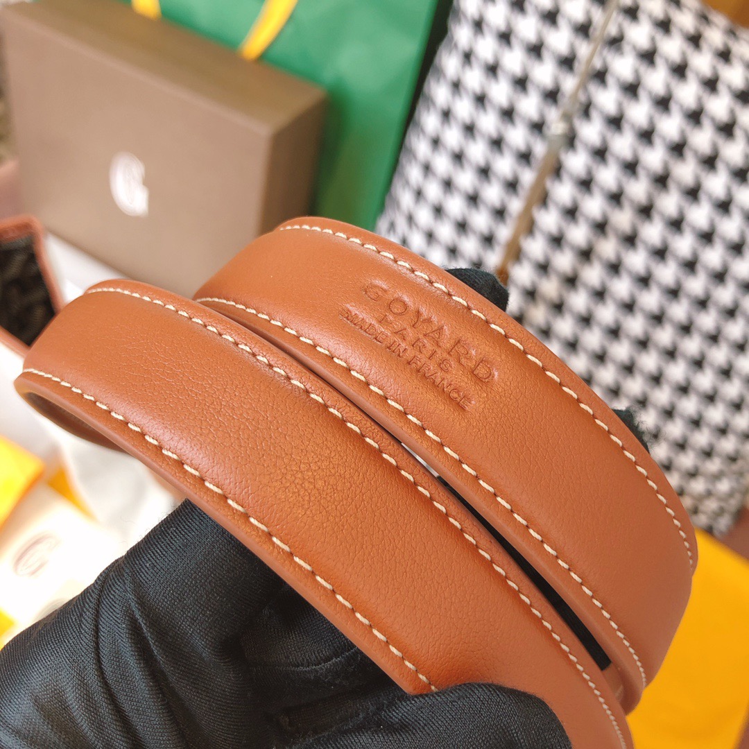 고야드 리버시블 캔버스 쇼퍼 블랙 탄