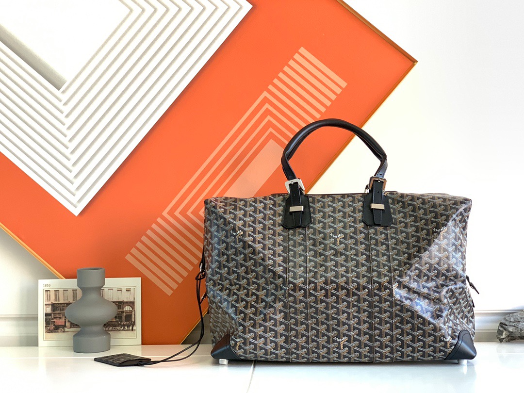 고야드 모노그램 트래블백 블랙