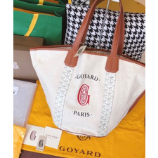 고야드 리버시블 캔버스 쇼퍼백 화이트