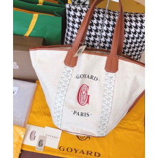 고야드 리버시블 캔버스 쇼퍼백 화이트