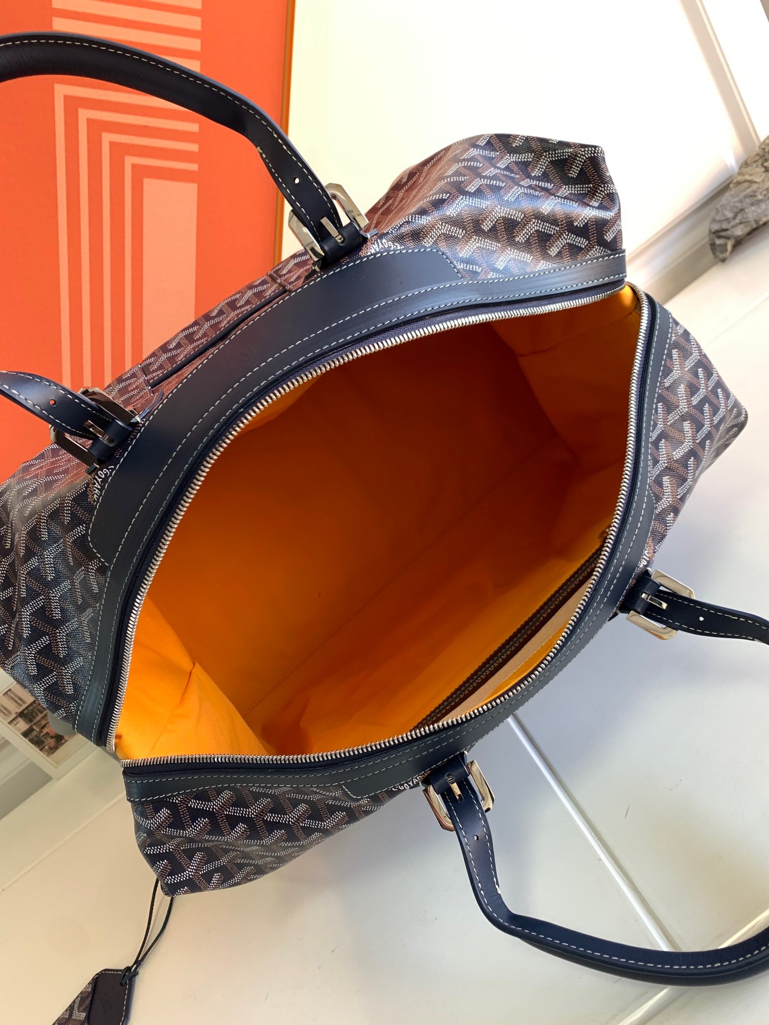 고야드 모노그램 트래블백 마린 블루