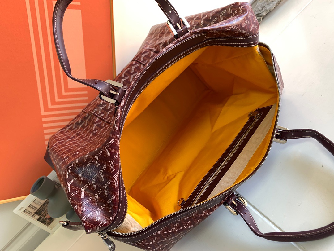 고야드 모노그램 트래블백 레드