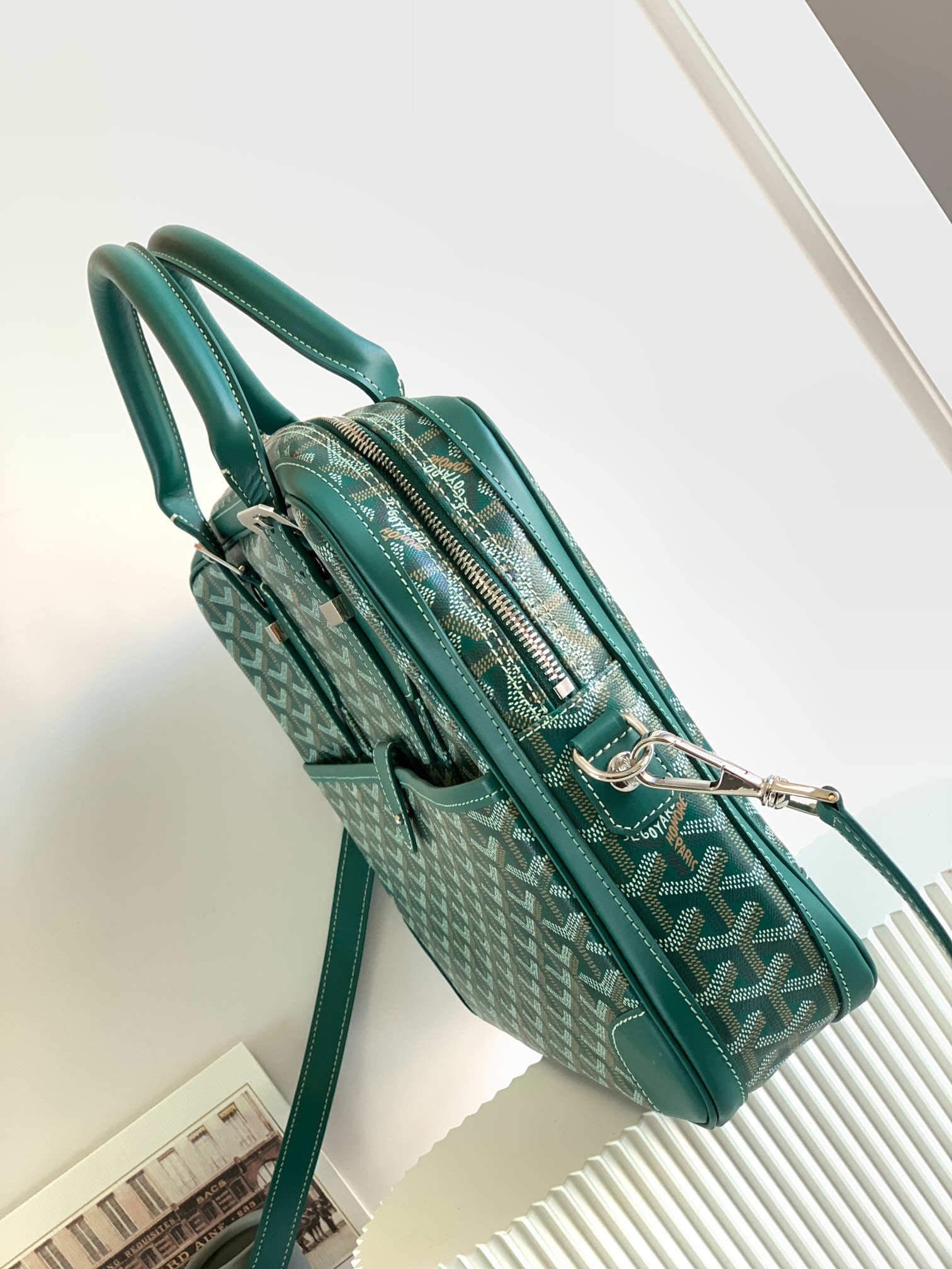 고야드 암바사드 토트백 그린