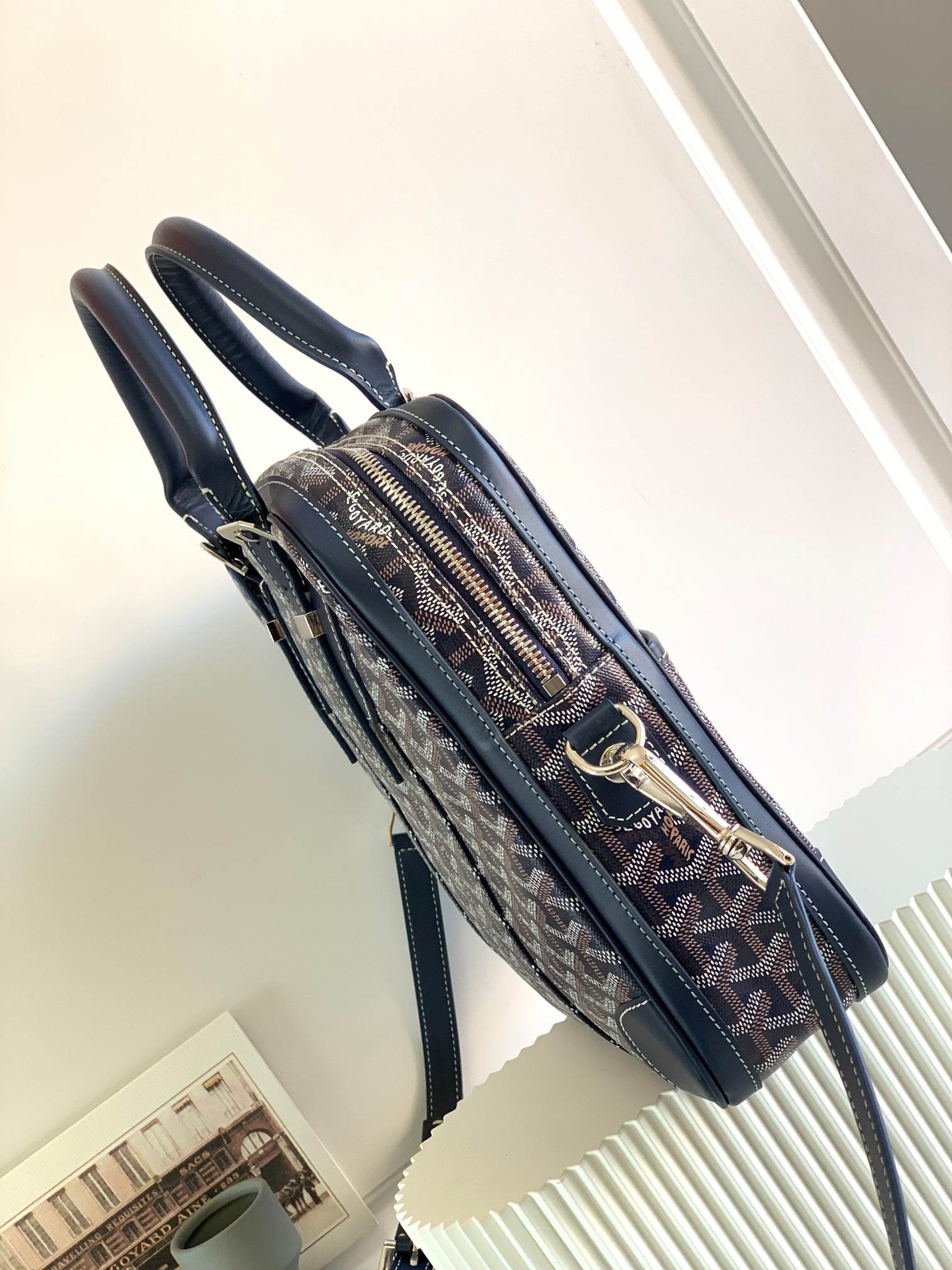 고야드 암바사드 토트백 마린 블루