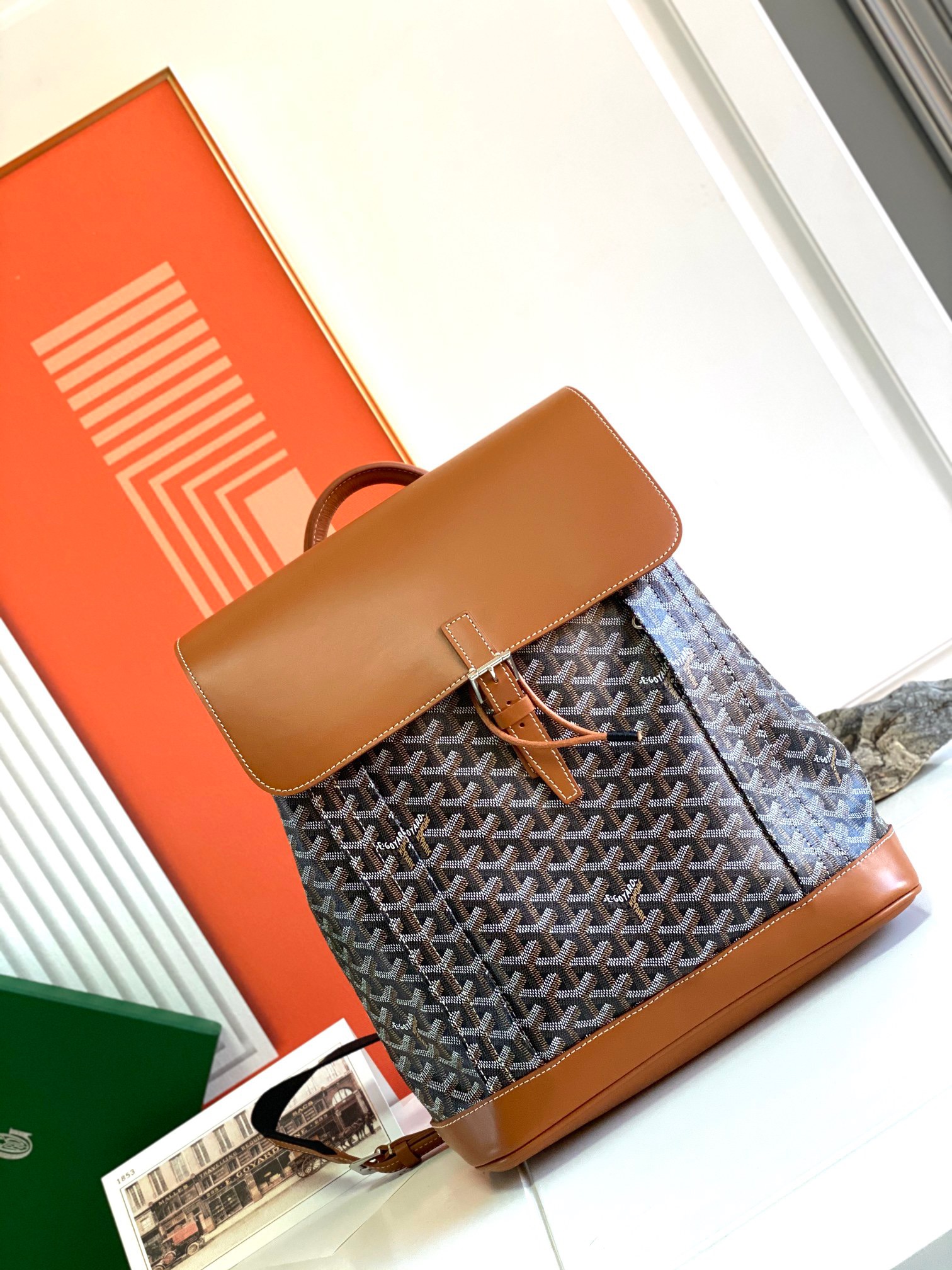 고야드 알핀 백팩 블랙 탄