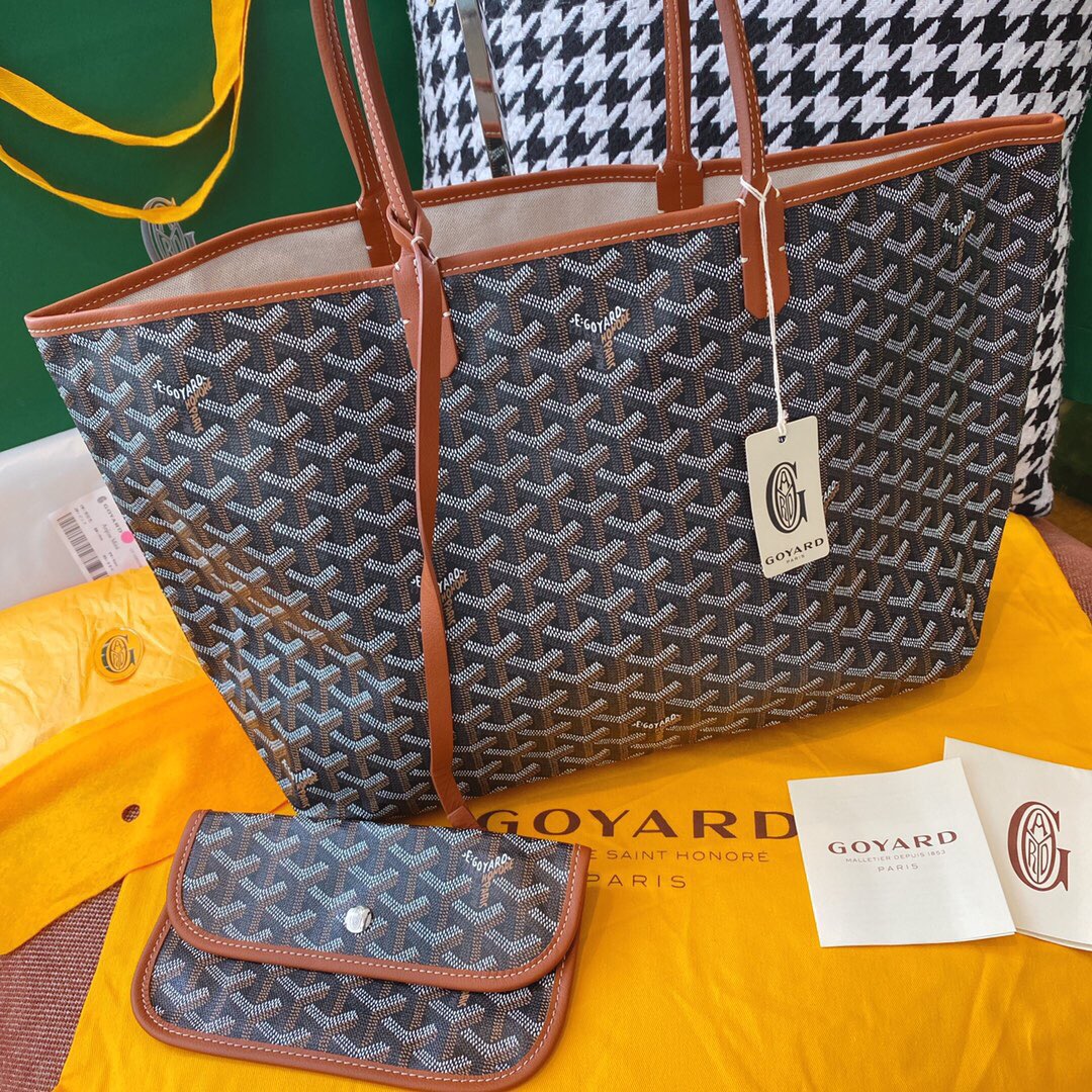 고야드 생루이 블랙 탄 MM 47cm