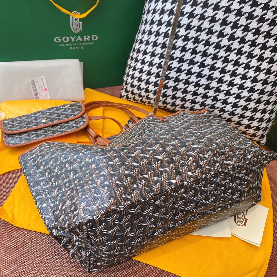 고야드 생루이 블랙 탄 MM 47cm